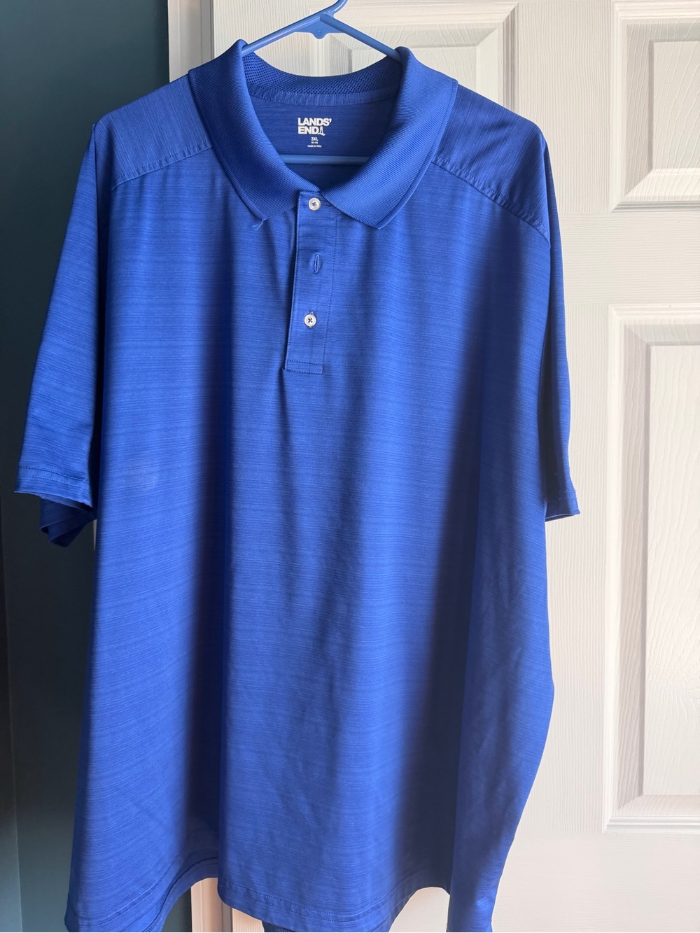 Lands' End Men's Blue Performance Polo